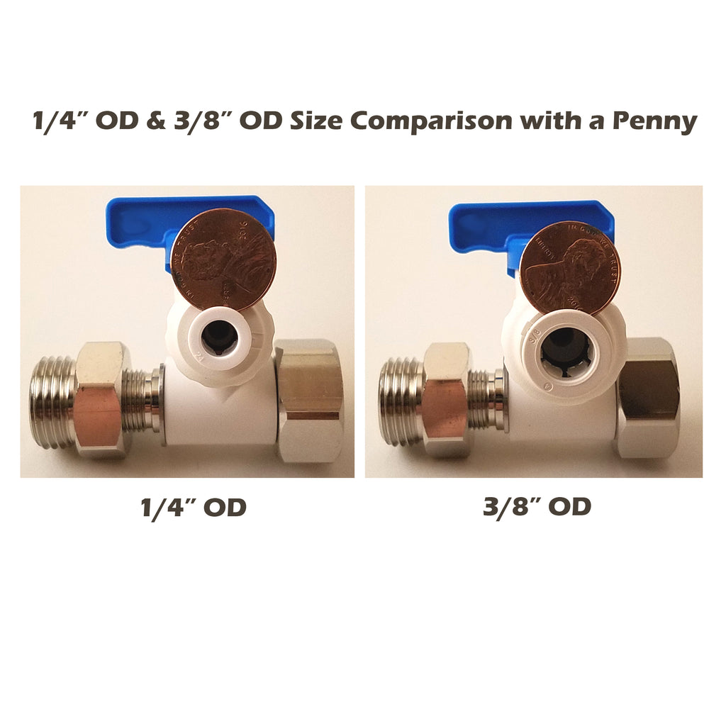 Angle Stop Adapter Valve, 3/8-Inch OD Push-Fit