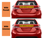 Reflective Student and New Driver Car Magnets, 3-Pack