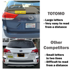 Reflective Student Driver Car Stickers, 2-Pack