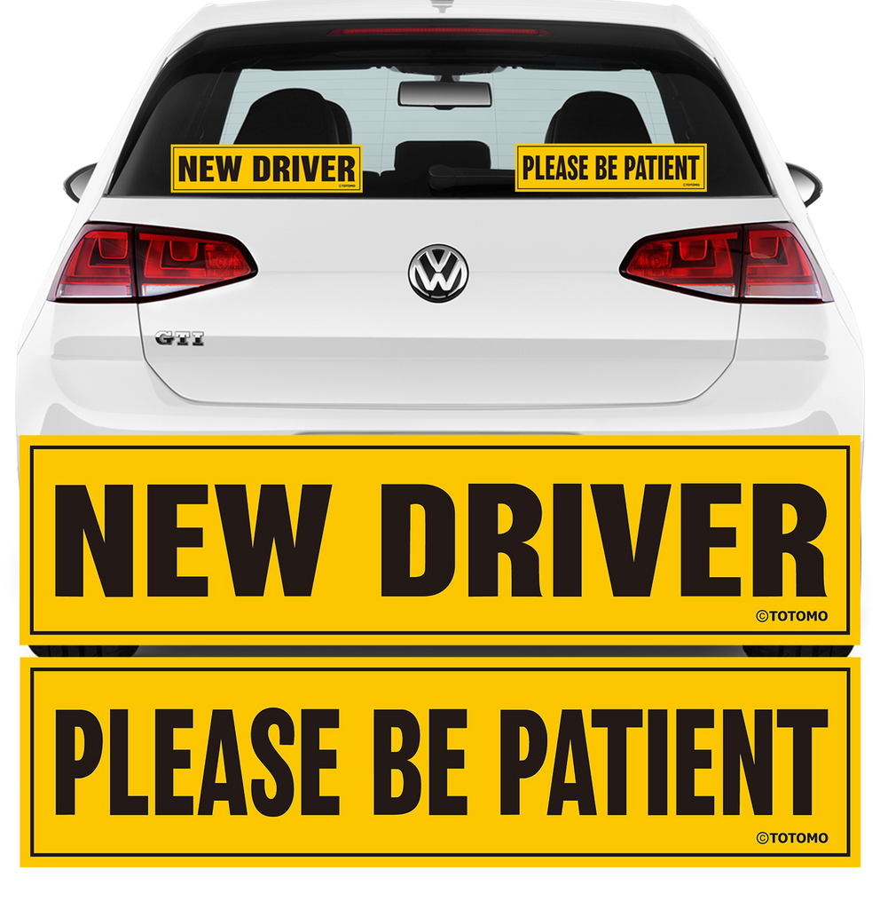 Sticker - [New Driver] [Please be Patient] (2pc Set)