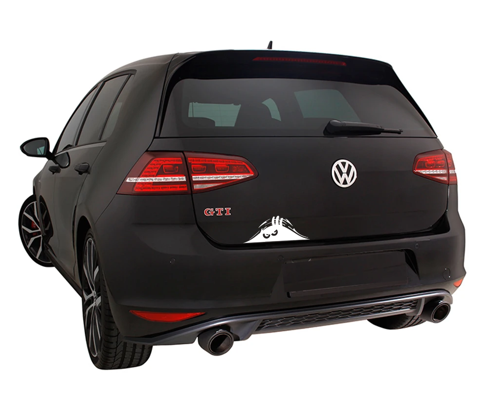 Scary Eyes Peeking Monster Car Decal