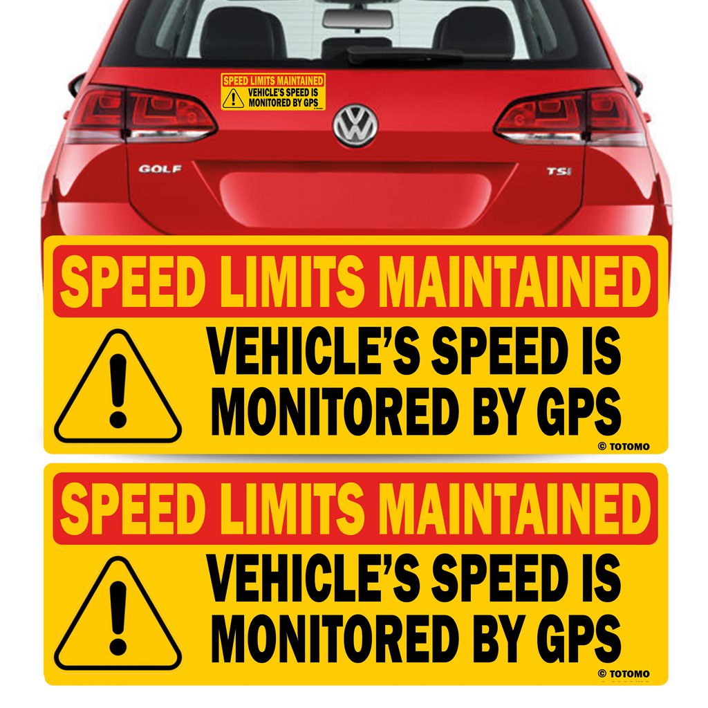 Vehicle Speed is monitored by GPS Speed limits are maintained Sign - Red