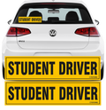 Reflective Student Driver Car Stickers, 2-Pack