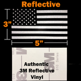 3 Pack Subdued USA American Flag Decal 5"x3" Tactical US Military Army Navy