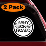Baby Angel - Baby on Board Sticker Decal Safety Caution Sign for Car Windows