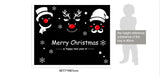 TOTOMO #W105 Christmas Snowman and Deer Window & Wall Decal Stickers