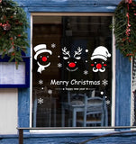 TOTOMO #W105 Christmas Snowman and Deer Window & Wall Decal Stickers