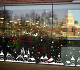 TOTOMO #W102 Christmas Town Window & Wall Decal Stickers