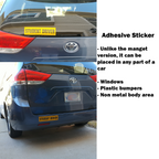 Reflective Student Driver Car Stickers, 2-Pack