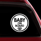 Baby Pacifier - Baby on Board Sticker Decal Safety Caution Sign for Car Windows