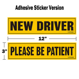 Sticker - [New Driver] [Please be Patient] (2pc Set)